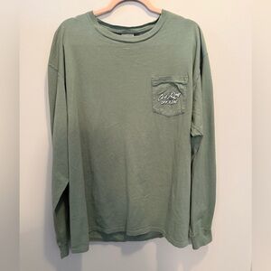 Old Row Men's Long Sleeve Tee 100% Cotton Natural Fibers